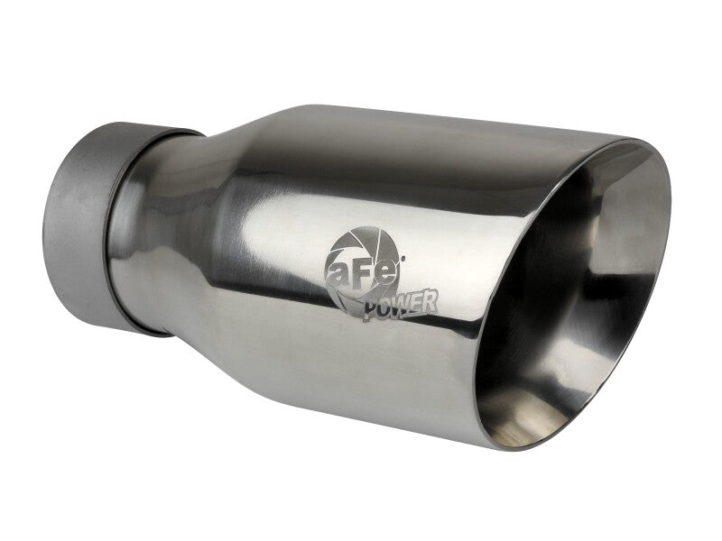 aFe 23-24 GM Trucks L6 Large Bore-HD 3 IN 409 Stainless Steel DPF-Back Exhaust System w/Polished Tip - 49-44144-P
