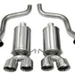 Corsa 2005-2007 Chevrolet Corvette C6 6.0L V8 Polished Xtreme Axle-Back Exhaust - 14469