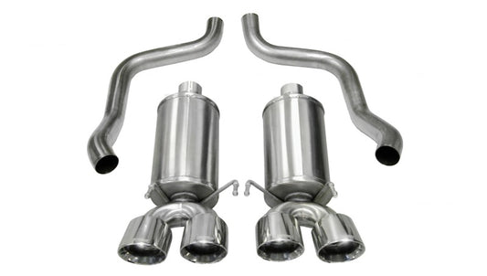 Corsa 2005-2007 Chevrolet Corvette C6 6.0L V8 Polished Xtreme Axle-Back Exhaust - 14469