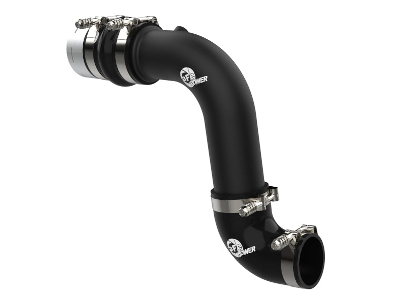aFe 23-24 Ford F250/F350 Super Duty V8-6.7L BladeRunner 3 In. Aluminum Cold Charge Pipe- BLK - 46-20689-B