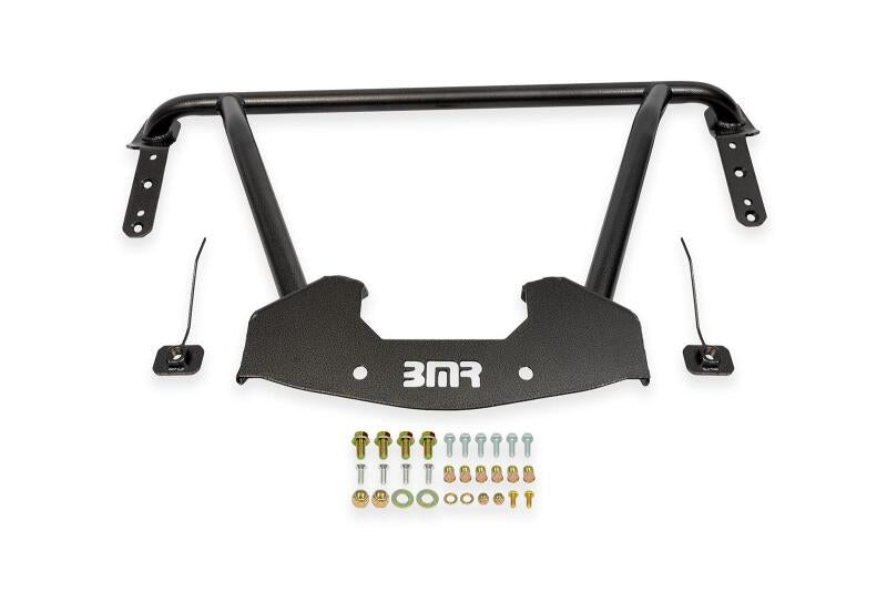 BMR 64-67 GM A-Body Bolt-On Front Reinforcement Chassis Brace - Black Hammertone - CB400H