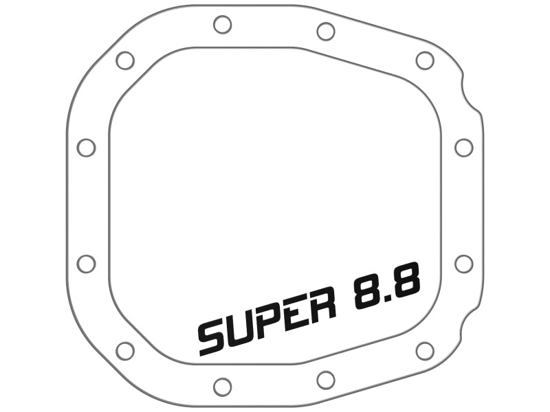 aFe Street Series Rear Differential Cover Raw w/ Fins 15-19 Ford F-150 (w/ Super 8.8 Rear Axles) - 46-71180A
