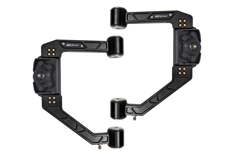 UMI Performance 15-25 Ford F-150 Adjustable Upper A-Arm Kit - Black - 6565-B