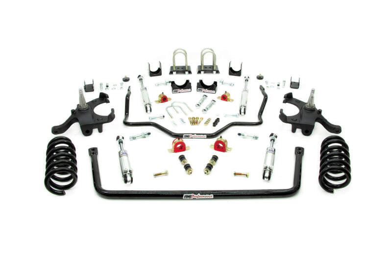 UMI Performance 73-87 GM C10 Handling and Lowering Kit Stage 2.5 4.5in F/6in R Viking Shocks - Black - 64025-B