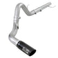 aFe Atlas 4in Aluminized Steel DPF-Back Exh 18-19 Ford F-150 V6-3.0L (td) w/ Black Tip - 49-03106-B