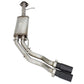 aFe Rebel Series Exhaust SS Front Side Exit CB w/ Black Tips 10-14 Ford F150 Ecoboost V8 6.2L - 49-43071-B