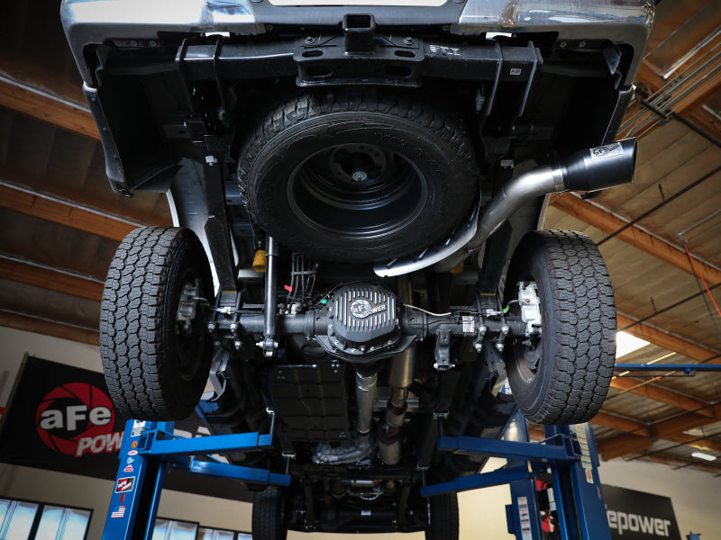 aFe Apollo GT Series 3-1/2in 409 SS Axle-Back Exhaust 17-20 Ford F-250/F-350 w/ Polished Tips - 49-43116-P