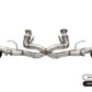 Corsa 20-25 Corvette C8 3in Xtreme Cat-Back Exhaust 4.5in Blk Quad Tips - Integrates stock AFM Valve - 21102BLK