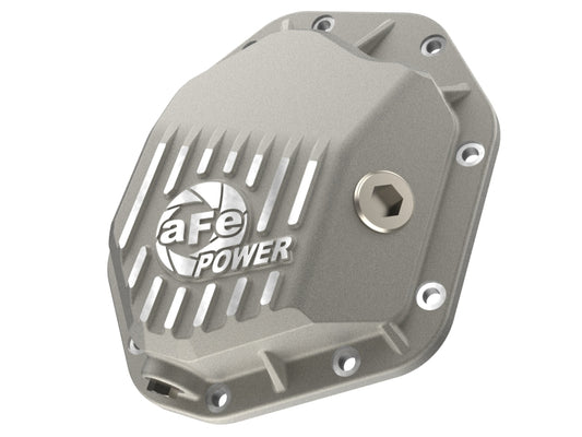 aFe 19-25 GM Trucks Front Diff Cover - Raw w/ Machined Fins - 46-71430A