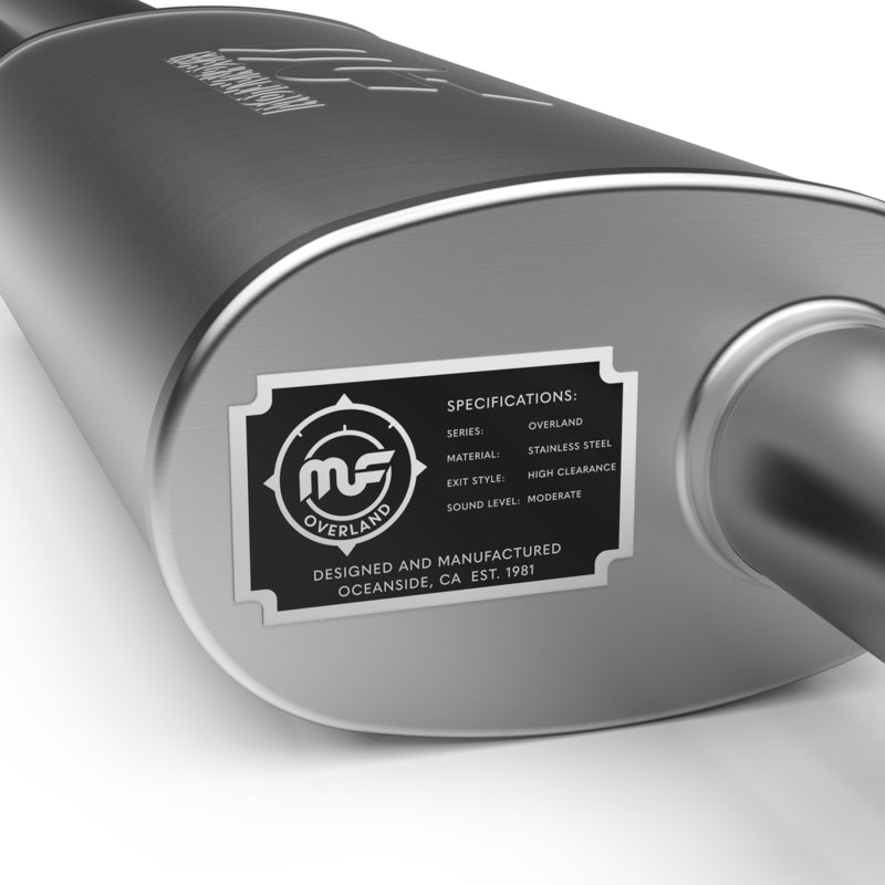 MagnaFlow 19-22 Ford Ranger Overland Series 3in Single Straight Driver Side Rear Cat-Back Exhaust - 19605