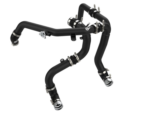 aFe 21-23 Ford Bronco V6-2.7Ltt BladeRunner Alum Hot & Cold Charge Pipe Kit - Black - 46-20584-B