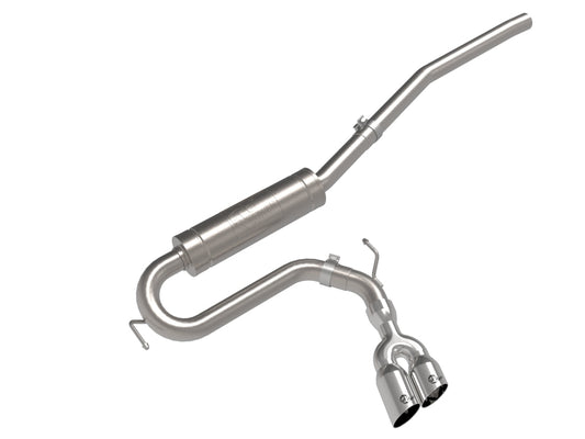 aFe 22-23 Ford Maverick EcoBoost L4 2.0L(t) Rebel Series 2-1/2in 304 SS Cat-Back w/ Polished Tip - 49-33144-P