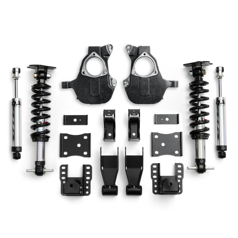 QA1 14-18 Chevrolet Silverado 4WD Lowering Kit w/ Spindles Single Adjustable 4in-6in - LK21-GMT04