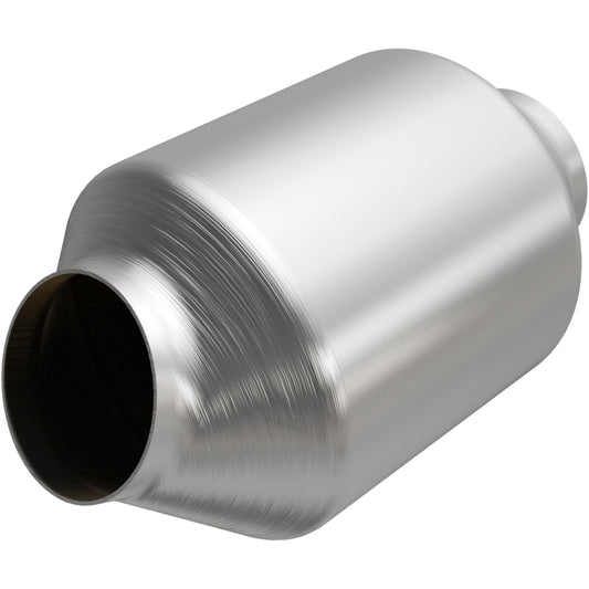 MagnaFlow Carb Compliant SS Univ. Catalytic Converter 8.125in Body L X 5in Body W (2.50 CA Spun) - 5582376