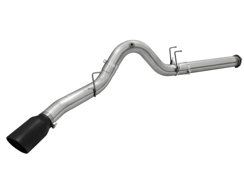 aFe Atlas Exhausts 5in DPF-Back Aluminized Steel Exhaust Sys 2015 Ford Diesel V8 6.7L (td) Black Tip - 49-03064-B