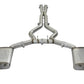aFe MACHForce XP 3in 304 SS Cat-Back Exhausts w/ Polished Tips 15-17 Ford Mustang GT V8-5.0L/V6-3.7L - 49-33072-1P
