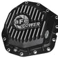 aFe Power Rear Diff Cover Black w/Machined Fins 17 Ford F-350/F-450 6.7L (td) Dana M300-14 (Dually) - 46-70382