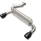 aFe Vulcan 3in 304 SS Axle-Back Exhaust 2021 Ford Bronco L4-2.3L (t)/V6-2.7L (tt) w/ Black Tips - 49-33137-B