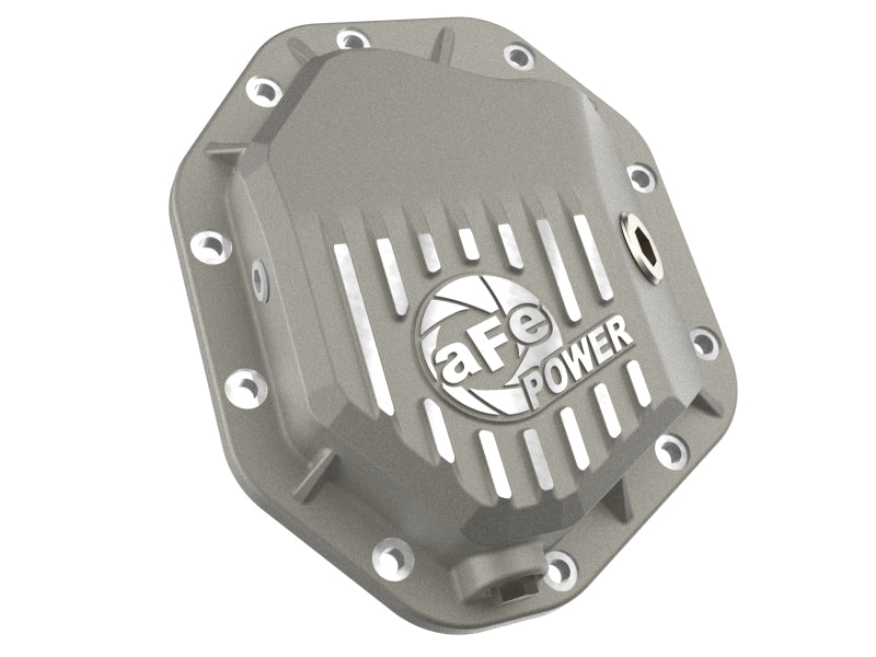aFe 19-25 GM Trucks Front Diff Cover - Raw w/ Machined Fins - 46-71430A