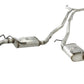 aFe MACHForce XP Exhaust 2.5in Stainless Steel CB/10-13 Chevy Camaro V6-3.6L (td) (gloss blk tip) - 49-44042-B