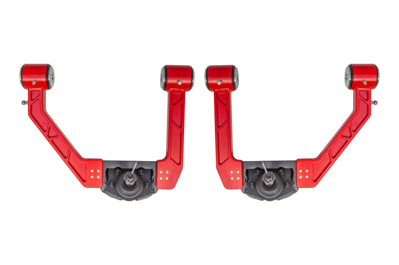 UMI Performance 15-25 Ford F-150 Adjustable Upper A-Arm Kit - Red - 6565-R