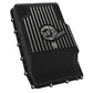 aFe 17-24 Ford F-150 10R60/10R80 Pro Series Rear Transmission Pan Black w/ Machined Fins - 46-71330B