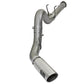 aFe LARGE BORE HD 5in 409-SS DPF-Back Exhaust w/Polished Tip 2017 Ford Diesel Trucks V8 6.7L (td) - 49-43090-P
