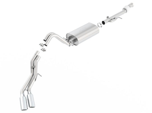 Borla 15-16 Cadillac Escalade ESV 6.2L Auto Trans Dual Round Rolled Truck Side Exit Catback Exhaust - 140560