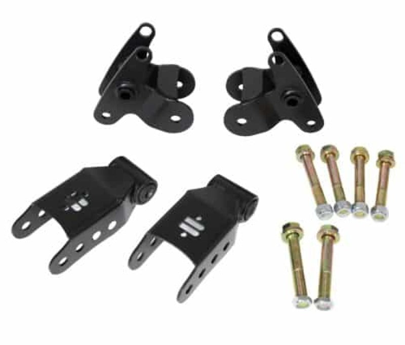 Ridetech 2015+ Ford F150 Leaf Spring Bracket Kit - Rear - 12299516