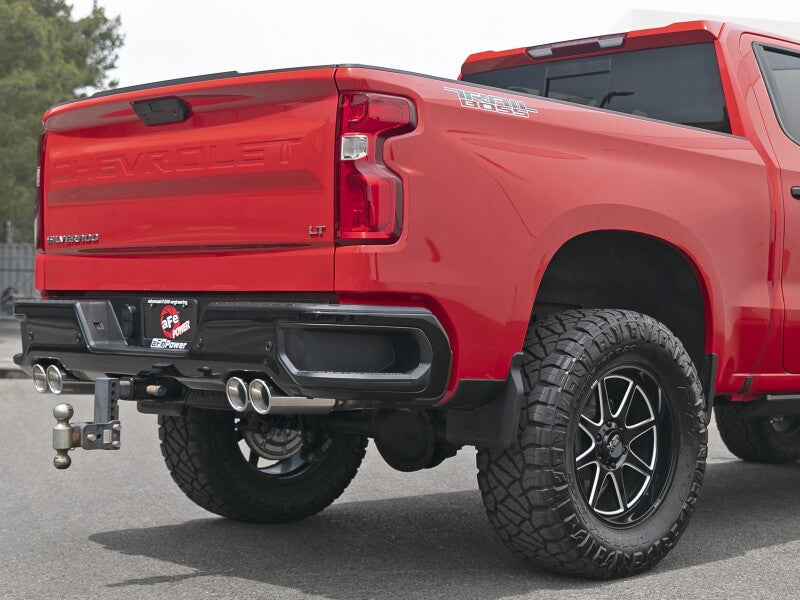 aFe GM Trucks 23-24 L6-3.0L (td) LZ0 Vulcan Series 3in 304 SS DPF-Back Exhaust System w/Polished Tip - 49-34146-P