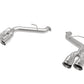 aFe POWER MACH Force-Xp 3in Axle-Back Exhaust 16-20 Chevy Camaro SS V8 6.2L w/o Mufflers - Polished - 49-44119NM-P
