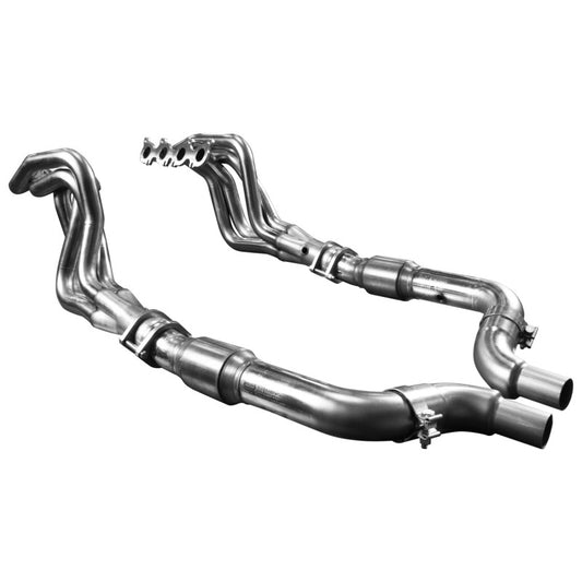 Kooks 2024 Ford Mustang GT V8 5.0L 1-3/4in SS Headers w/ GREEN Catted Connection Pipe - 1151H232
