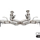 Corsa 2020-2025 Chevrolet Corvette C8 RWD 3in Track Cat-Back Delete Exhaust w/4.5in CF Polished Tips - 21104CF