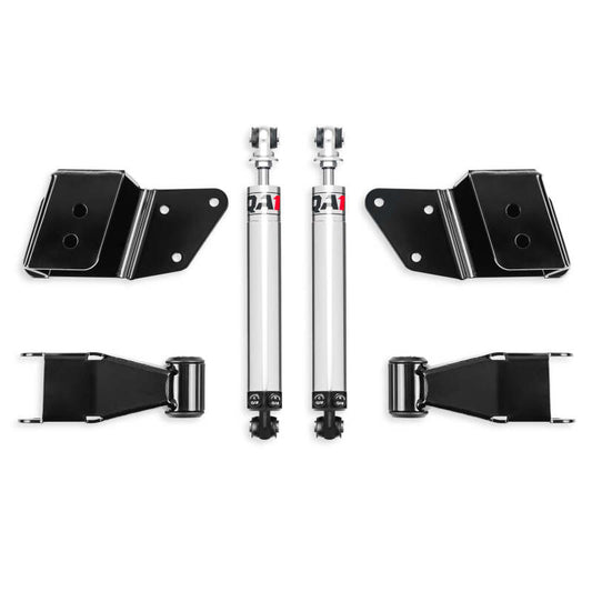 QA1 99-06 Chevrolet Silverado 1500 2WD Short Bed Double Adjustable 2-4in Rear Drop Kit - RDK52619