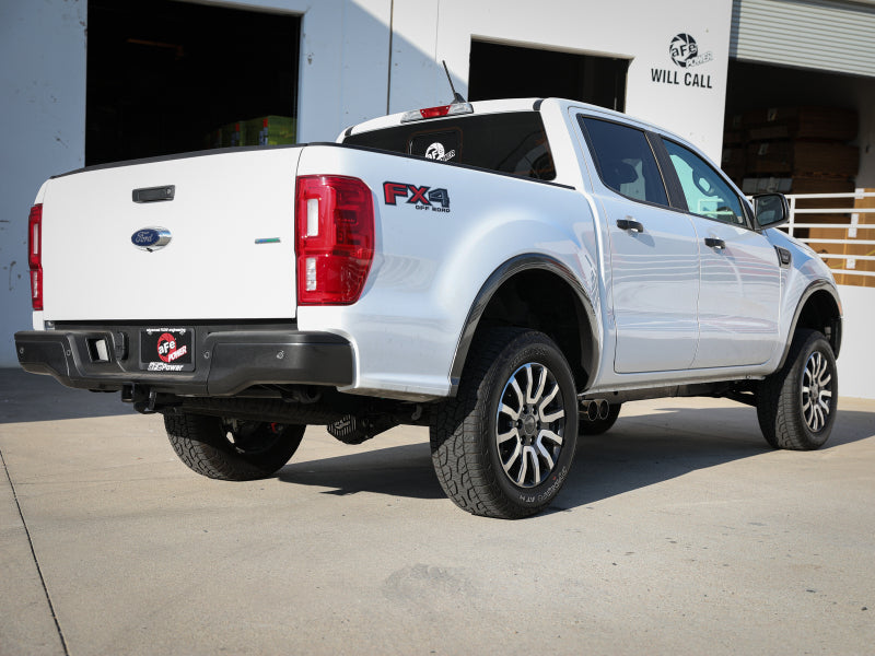 aFe Rebel Series 3in 304 SS Cat-Back Exhaust Side Exit w/ Polished Tips 19 Ford Ranger L4-2.3L (t) - 49-33111-P