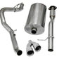 Corsa 2009-2013 Chevrolet Suburban 1500 5.3L V8 Polished Sport Cat-Back Exhaust - 14914