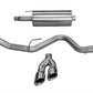 Corsa 15-20 Ford F-150 5.0L V8 (Super Crew Cab) Polished Sport Single Side Dual 4in Tips CB Exhaust - 14837