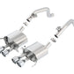 Borla 14-15 Chevy Corvette C7 w/o AFM w/o NPP Atak Rear Section Exhaust Quad Rd RL Tips - 11881