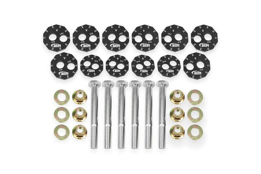 BMR 06-13 Chevrolet Corvette C6 Z06 / 09-13 ZR1 Camber Bolt Kit - Black Anodized - WAK562