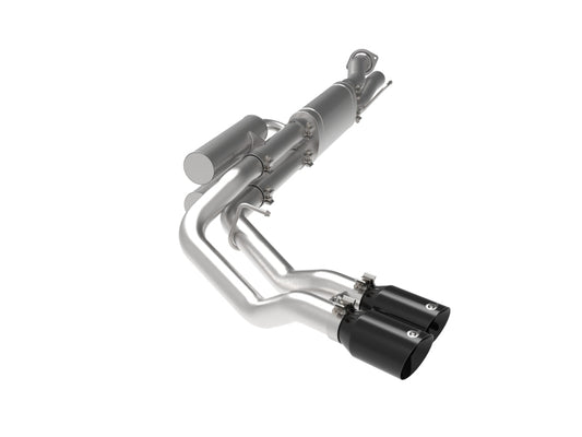 aFe Rebel Series 3in 409 SS Cat-Back Exhaust w/ Black Tips 17-20 Ford F-250/F350 V8 6.2L/7.3L - 49-43117-b