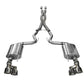 Corsa 2015-2017 Ford Mustang GT 5.0 3in Cat Back Exhaust Polish Quad Tips (Sport) - 14337
