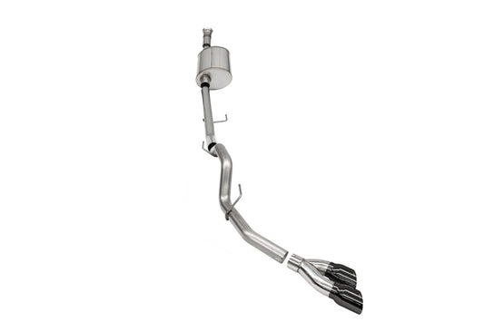 Corsa 2021-2025 Ford F-150 SuperCab/6.5in Bed 5.0L V8 Sport Cat-Back Single Side Exit-Black PVD - 21157BLK