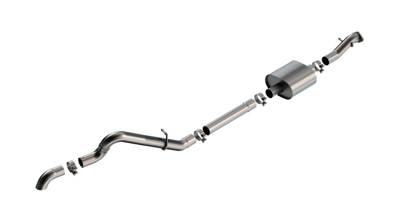 Borla 21-22 Ford Bronco 2.3L 2DR/4DR T-304 Stainless Steel Cat-Back Touring Exhaust - Brushed - 140897