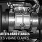 MagnaFlow 2018 Ford Mustang V8-5.0LGAS Exhaust Acc - 2.5in ID/OD - 304SS - Integrated V-Band Flanges - 10805