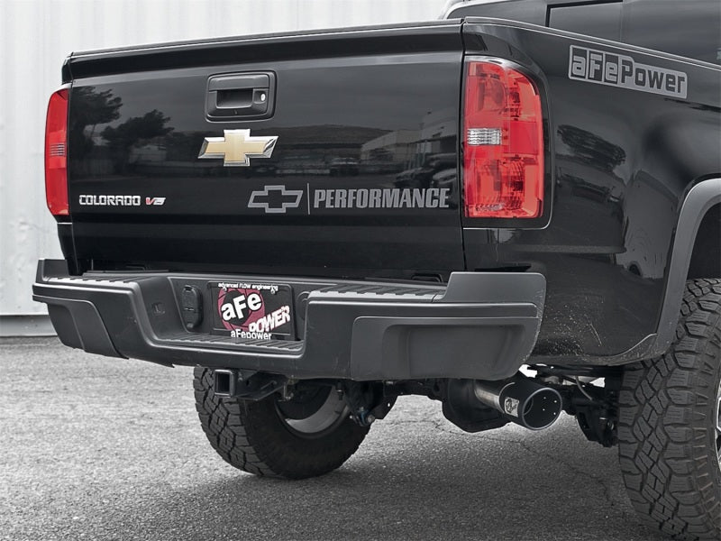 aFe MACH Force-Xp 3.0in 304 SS Cat-Back Exhaust w/ Black Tip 17-18 GM Colorado/Canyon - 49-44097-B