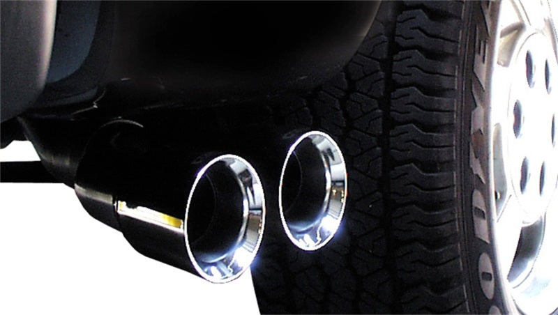 Corsa 1999-2006 GMC Sierra Reg. Cab/Short Bed 1500 4.8L V8 Polished Sport Cat-Back Exhaust - 14261