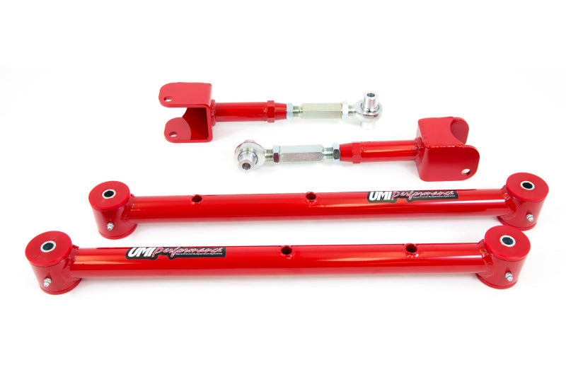 UMI Performance 64-67 GM A-Body Lower Control Arm & Adjustable Upper Control Arm Kit - 401519-R