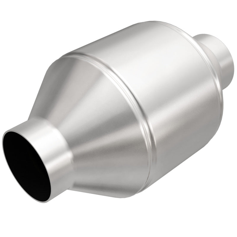 MagnaFlow Univ Cat Conv 2.5in Inlet/Outlet Center/Center Round 3in Body L x 5in W x 8.75in Overall L - 51656