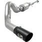 aFe Atlas Exhaust 4in Aluminized Cat-Back w/ 304 SS Black Tip 11-13 Ford F-150 EcoBoost V6 3.5L (tt) - 49-03041-B