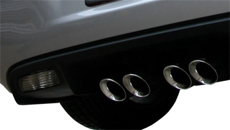 Corsa 2005-2007 Chevrolet Corvette C6 6.0L V8 Polished Sport Axle-Back Exhaust - 14169